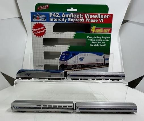 Kato 106-6285 N Scale Amtrak Passenger Train Set (Set of 4)