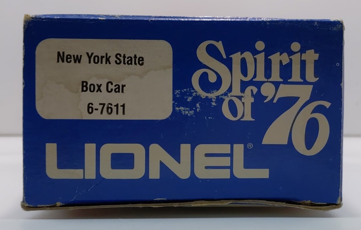 Lionel 6-7611 O Gauge State of New York Boxcar #7611 NIB