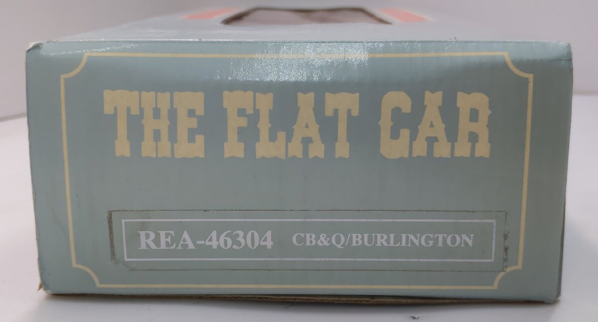 Aristo-Craft 46304 G Scale Chicago Burlington & Quincy Burlington Flatcar LN/Box