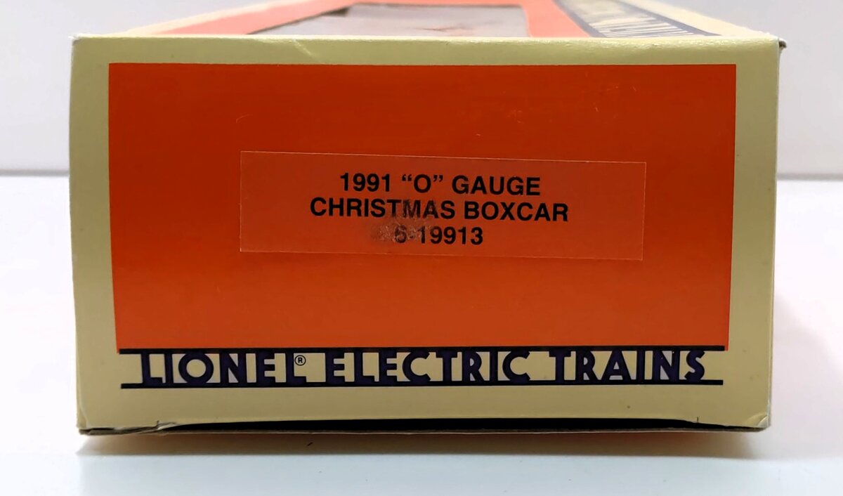 Lionel 6-19913 O 1991 Christmas Boxcar - Signed EX/Box