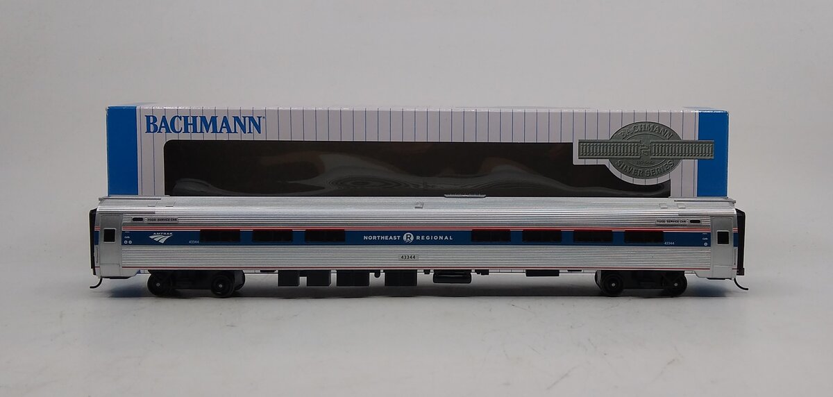 Bachmann 13124 HO Amtrak NE Regional Amfleet I Phase VI Cafe Car #43344