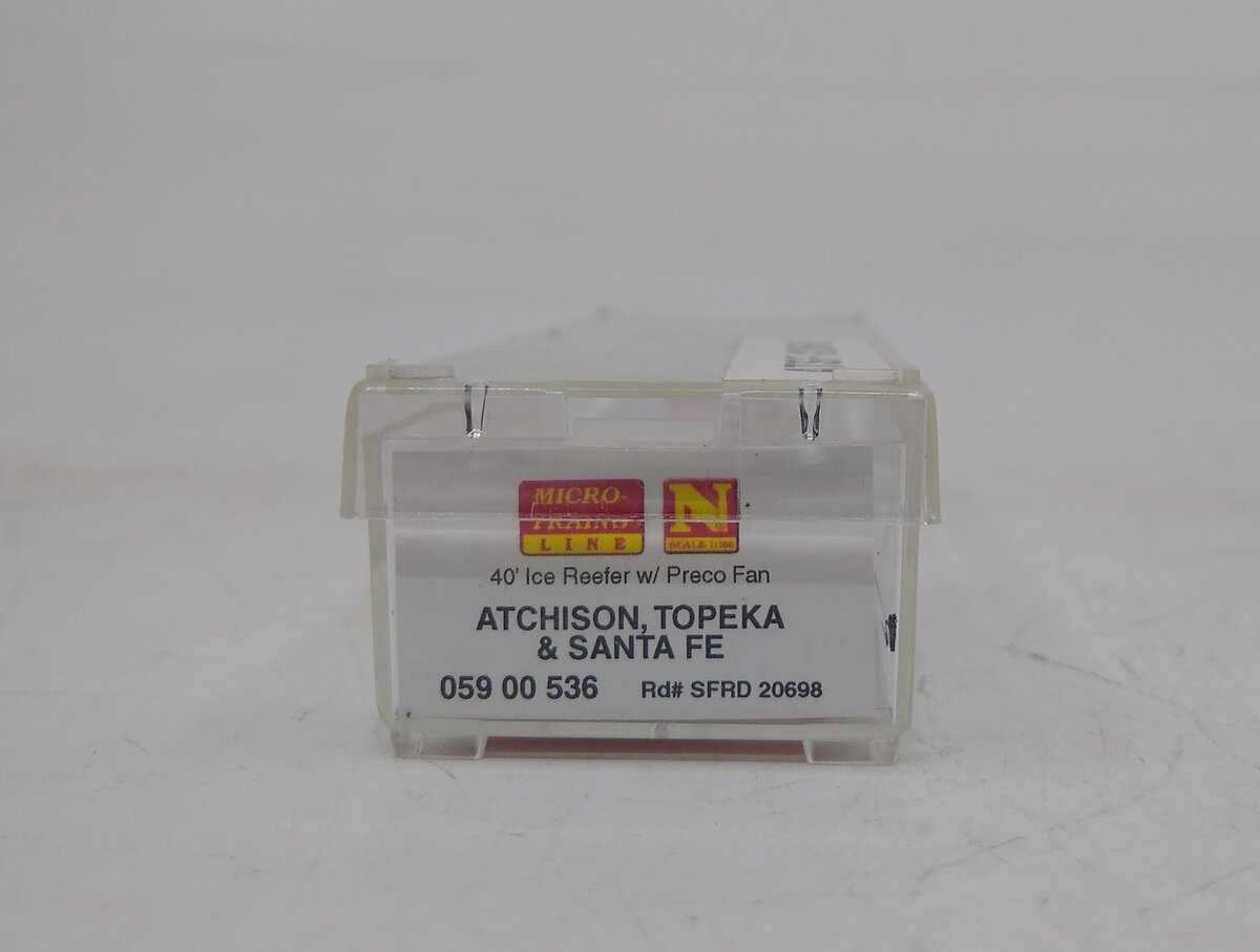 Micro-Trains 05900536 N Scale Santa Fe 40' Steel Side Ice Reefer #20698 LN/Box