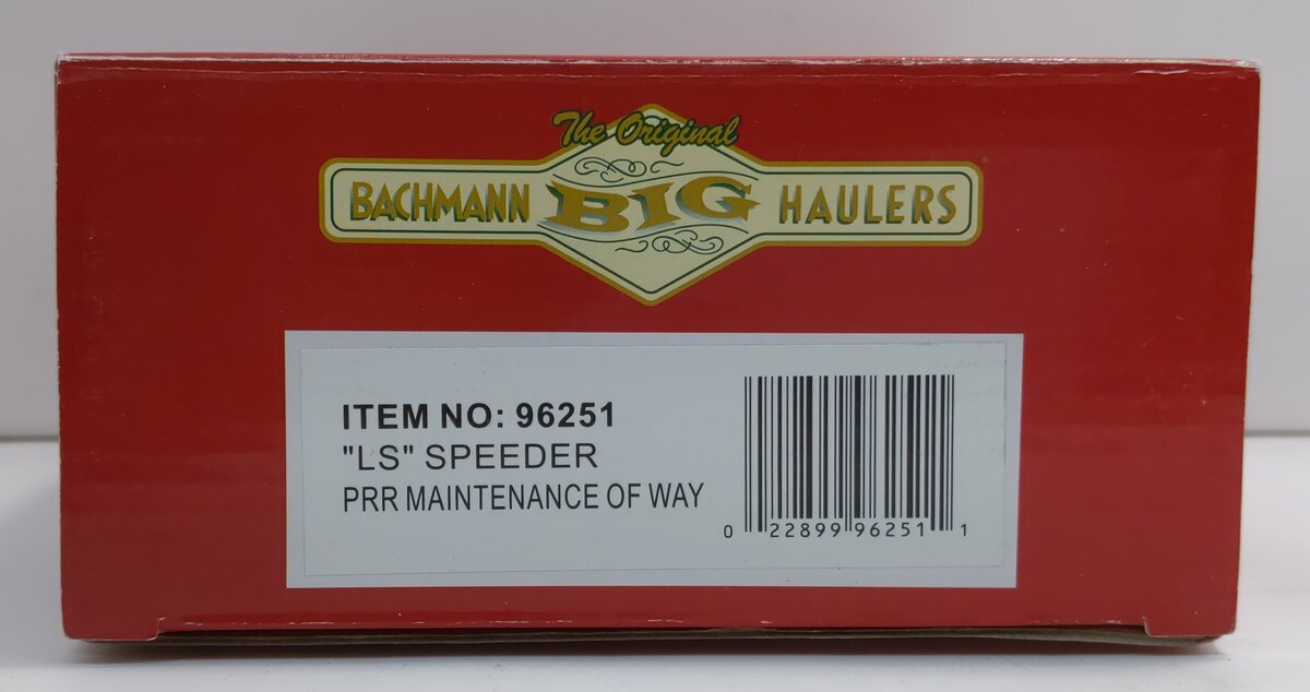 Bachmann 96251 G Pennsylvania Maintenance of Way Speeder Yellow