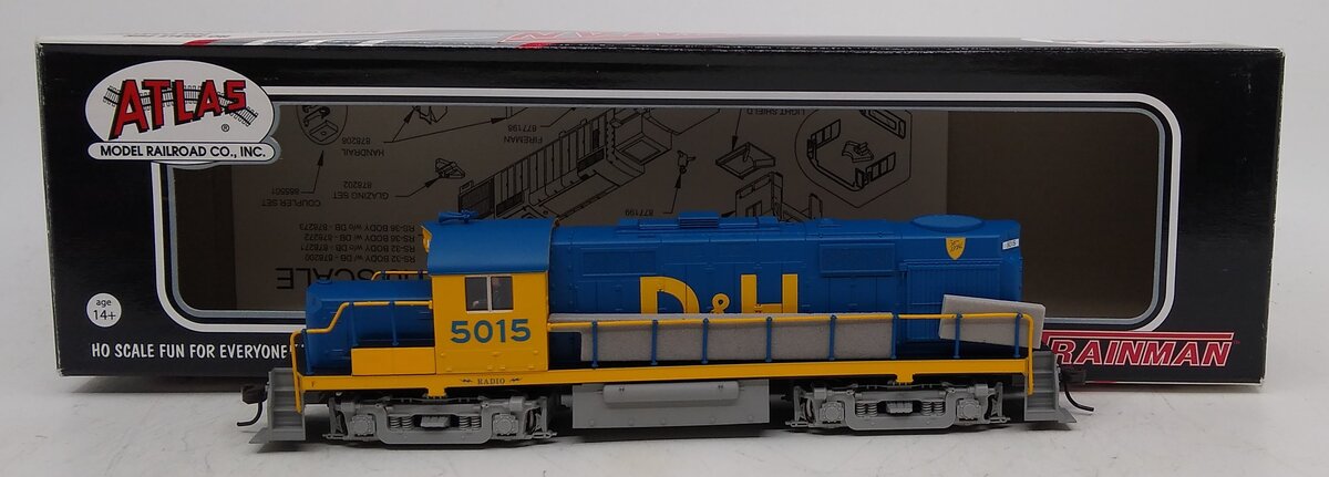 Atlas 10000574 HO Delaware & Hudson RS36 Locomotive w/Dyn. Brake #5015