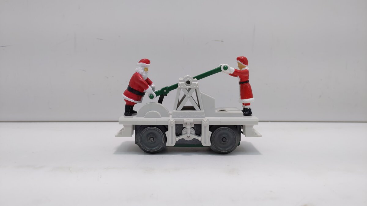Lionel 6-18408 O Gauge Operating Santa White Hand Car LN/Box