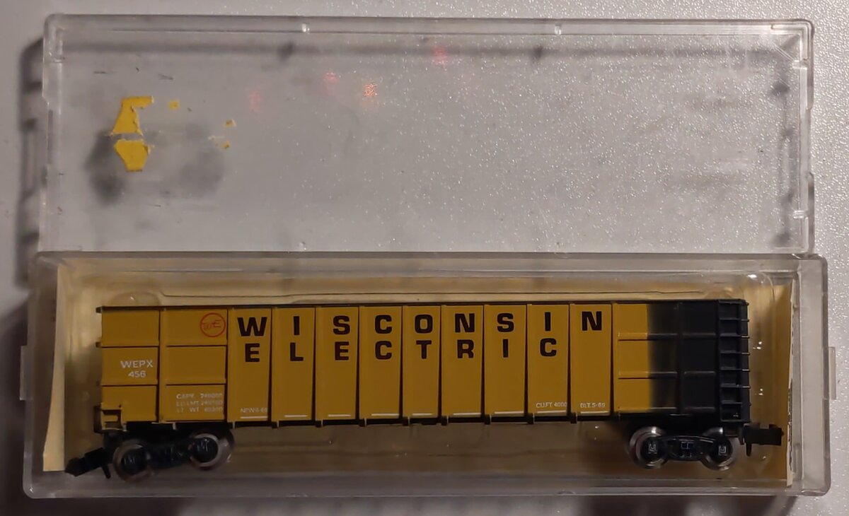Roundhouse 8101 N Scale Wisconsin Electric High Side Gondola #456