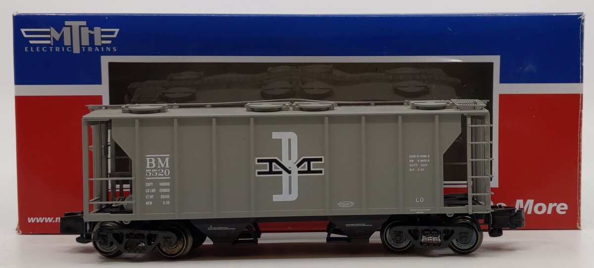 MTH 35-75044 S Boston & Maine PS-2 Hopper Car #5520 LN/Box