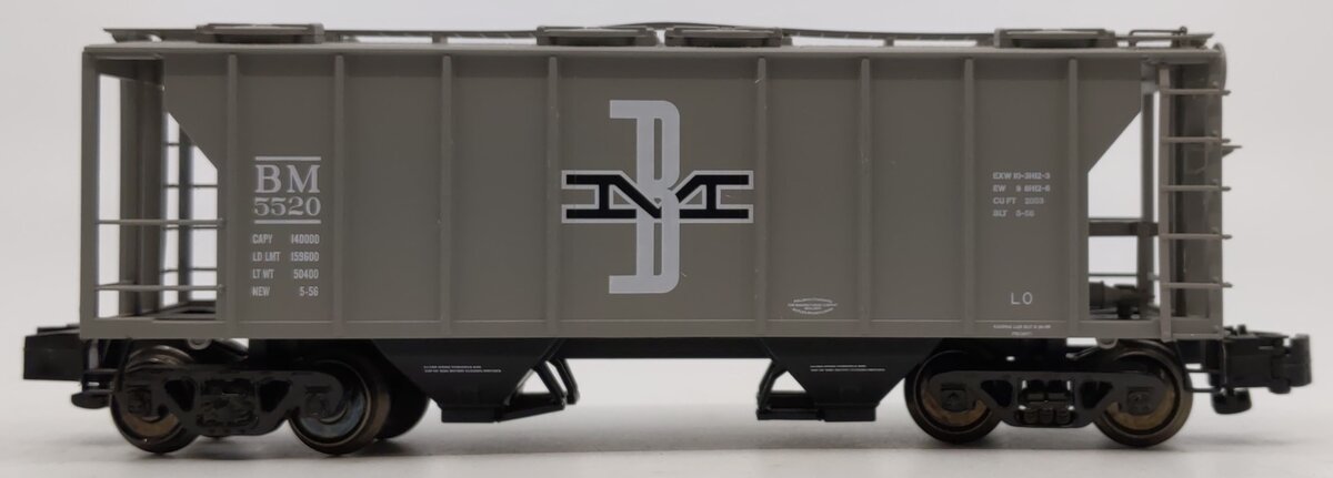 MTH 35-75044 S Boston & Maine PS-2 Hopper Car #5520 LN/Box