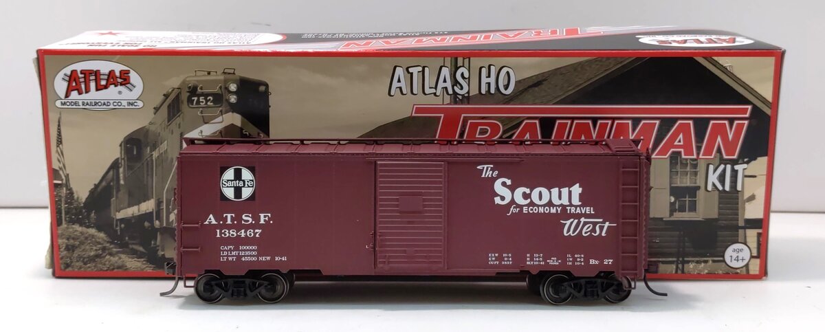 Atlas 21000044 HO Central of Georgia The Scout 1937 40' AAR Box Car #138467