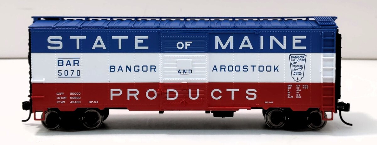 Walthers 910-1754 HO Bangor & Aroostook 40' AAR Boxcar #5070