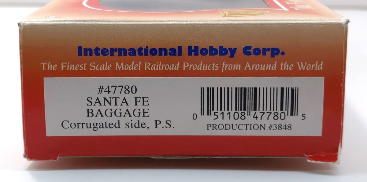 IHC 47780 HO Santa Fe Baggage Pullman-Standard Corrugated Baggage Car #3515