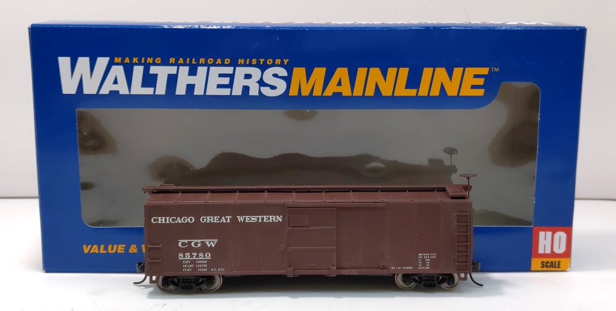 Walthers 910-1702 HO Chicago Great Western 40' X-29 Boxcar #85780 LN/Box