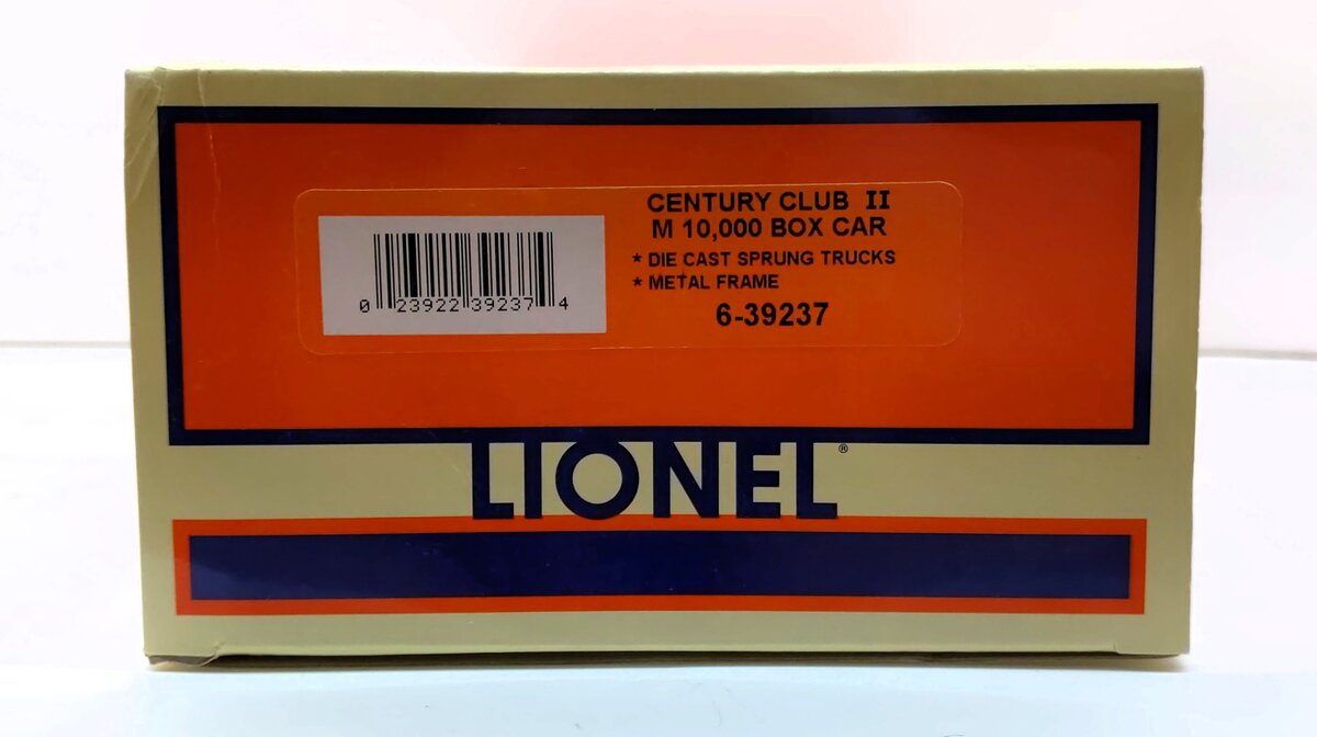 Lionel 6-39237 O Gauge Union Pacific Century Club M-10000 Boxcar MT/Box