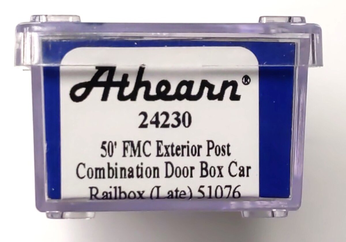 Athearn 24230 N Scale Railbox 50' FMC Exterior Post Combo Door Box Car #51076