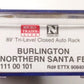 Micro-Trains 11100101 N BNSF 89' Tri-Level Closed Side Auto Rack #908400