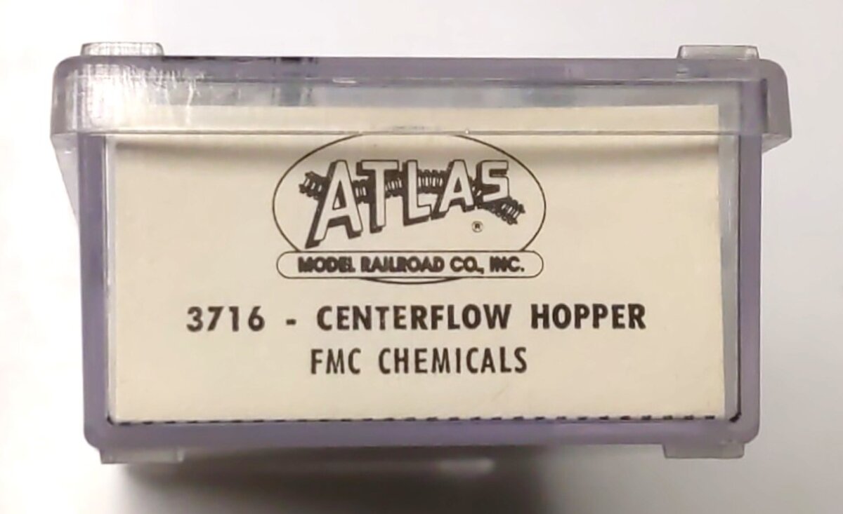 Atlas 3716 N Scale FMC Chemicals Centerflow Hopper Car #45075