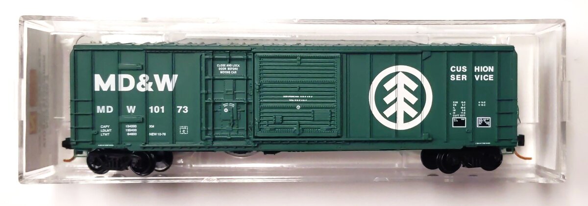 Micro-Trains 02600060 N MD&W 50' Plug & Sliding Door Rib Side Boxcar #10173