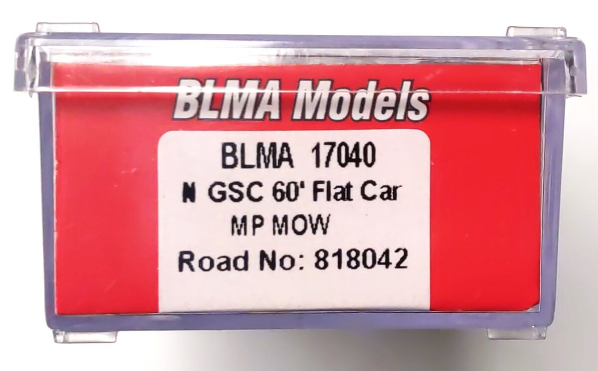 BLMA Models 17040 N Missouri Pacific GSC 60' Flat Car #818042