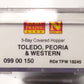 Micro-Trains 09900150 N TPW Evans 100-Ton 3-Bay Covered Hopper #18245