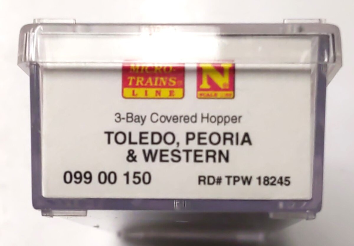Micro-Trains 09900150 N TPW Evans 100-Ton 3-Bay Covered Hopper #18245
