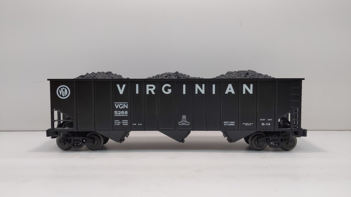 Lionel 6-17167 O Gauge Virginian 3 Bay Hopper #5268 LN