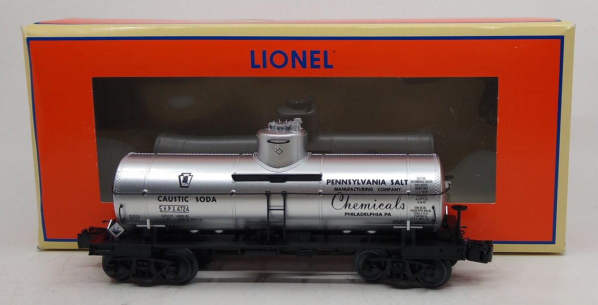 Lionel 6-81076 O Gauge Penn Salt 8000g Single Dome Tank Car #4770