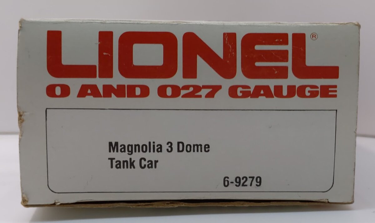 Lionel 6-9279 O Gauge Magnolia 3-Dome Tank Car LN/Box