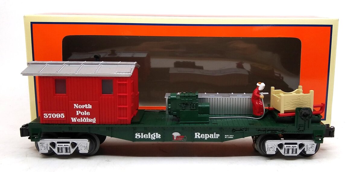 Lionel 6-37095 O North Pole Sleigh Repair Welding Car LN/Box