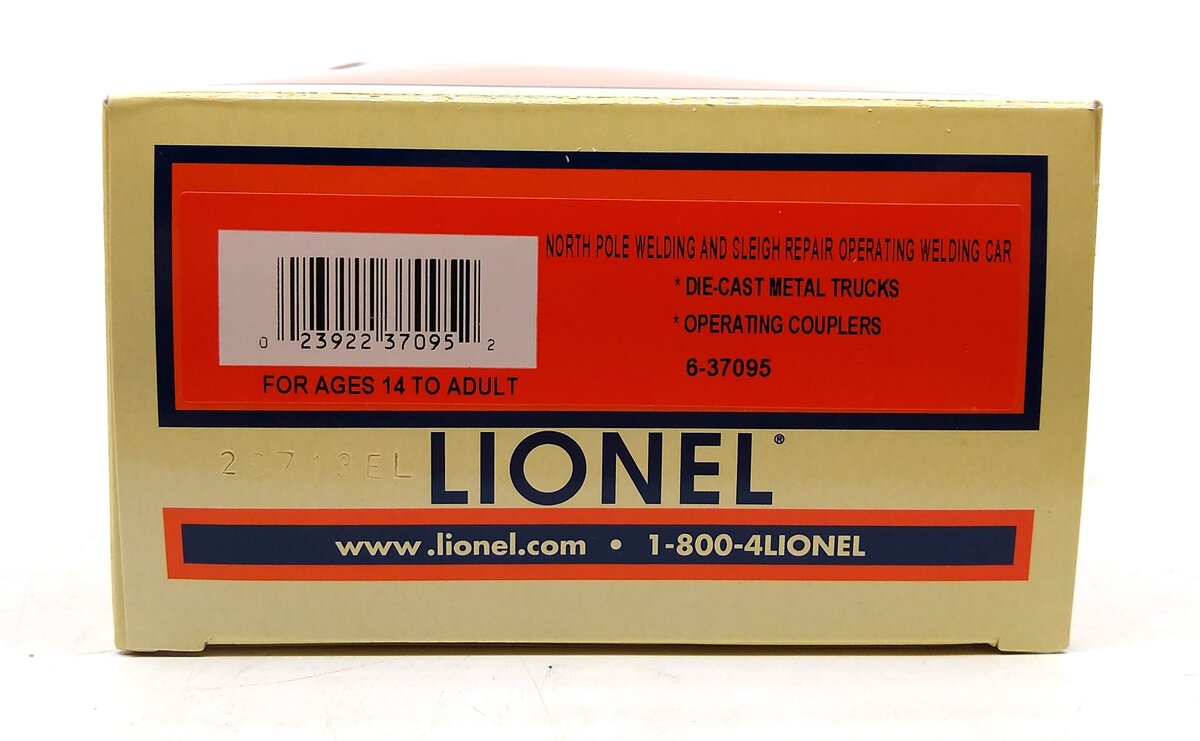 Lionel 6-37095 O North Pole Sleigh Repair Welding Car LN/Box