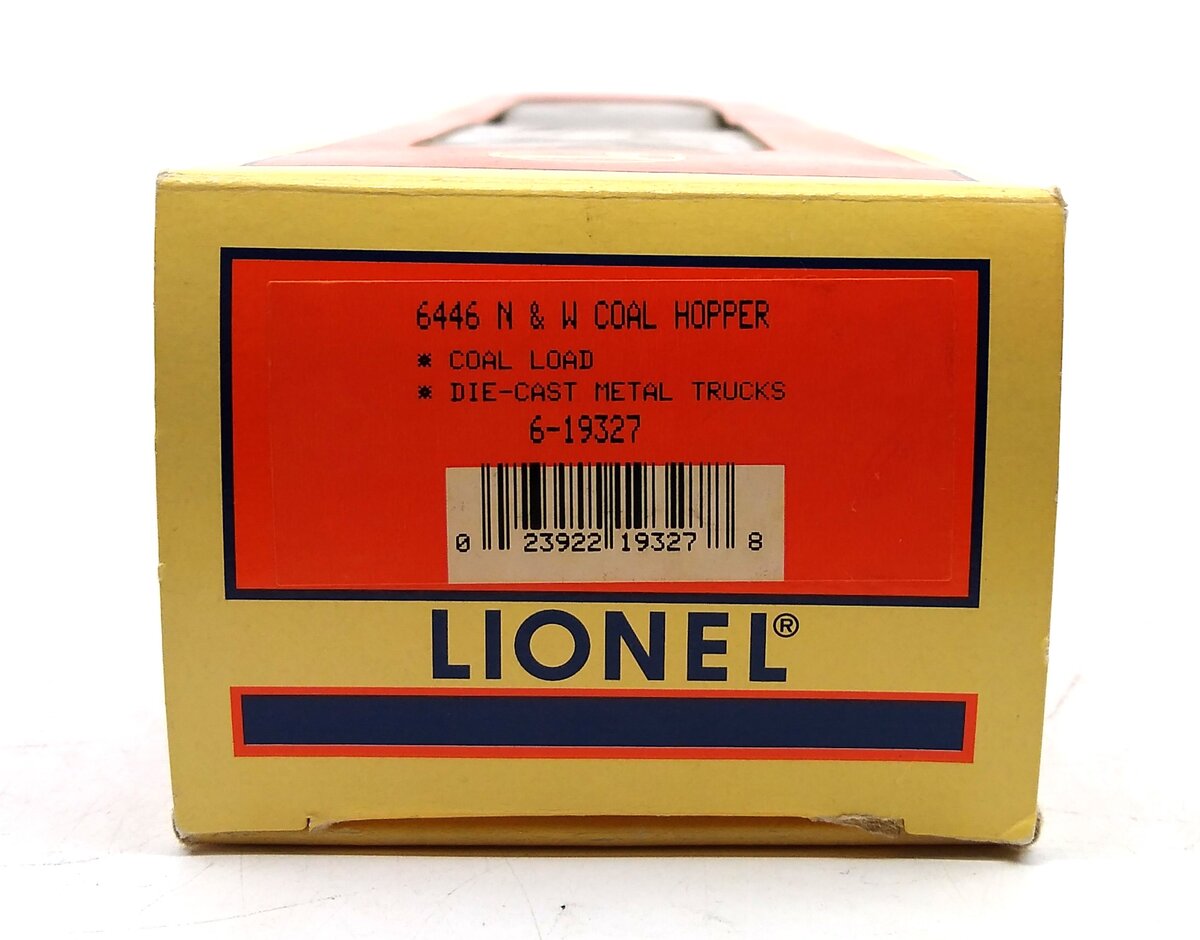 Lionel 6-19327 N&W 4-Bay Weathered Hopper w/ Coal Load #6446-3 LN/Box