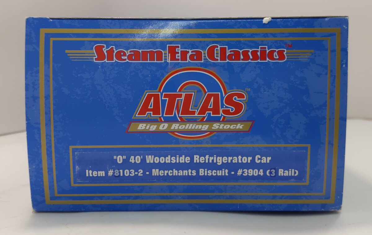 Atlas 8103-2 O Merchants Biscuit 40' Billboard Reefer #3904 (3-Rail) LN/Box