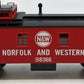 MTH 30-7736 O Gauge Norfolk and Western Woodside Caboose LN/Box