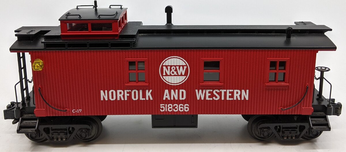 MTH 30-7736 O Gauge Norfolk and Western Woodside Caboose LN/Box