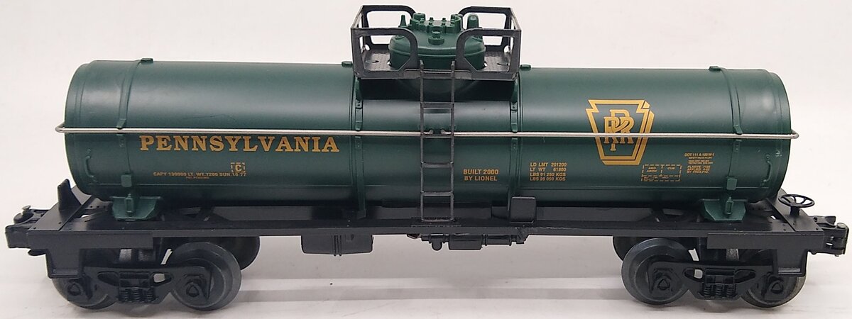 Lionel 6-26100 O Gauge Pennsylvania Single Dome Tank Car NIB