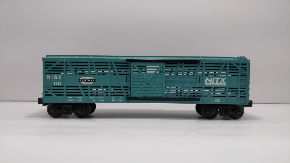 Lionel 6-26795 O Gauge New York Central Stock Car w/Cattle Sounds LN/Box