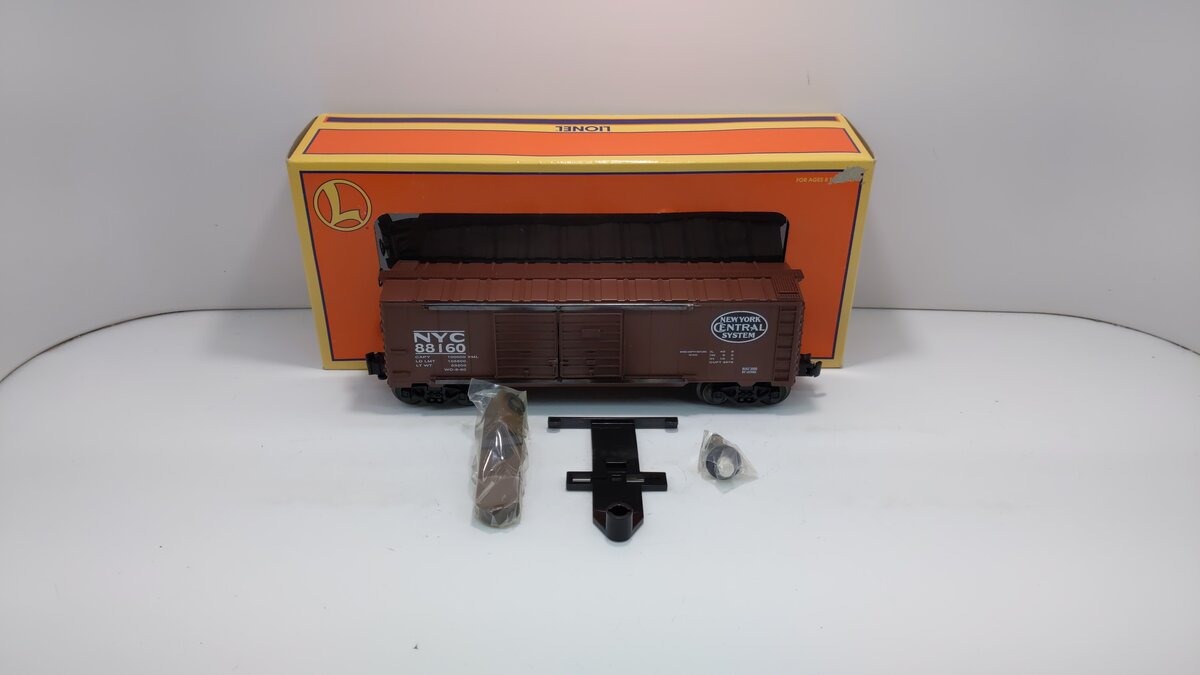 Lionel 6-26725 O Gauge New York Central Operating Hobo Boxcar #88160 LN/Box