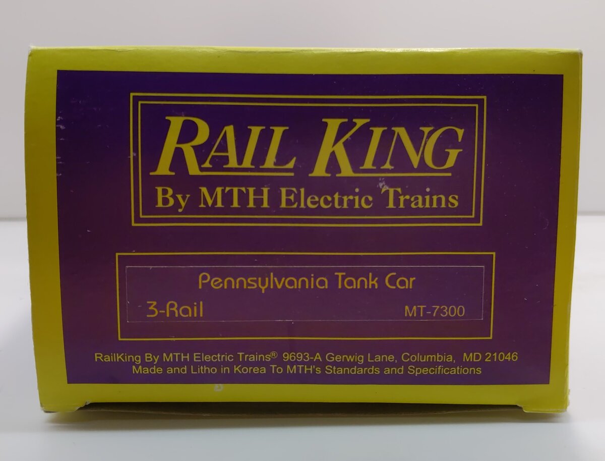 MTH 20-7300 O Gauge Pennsylvania Single Dome Tank Car #498639 LN/Box