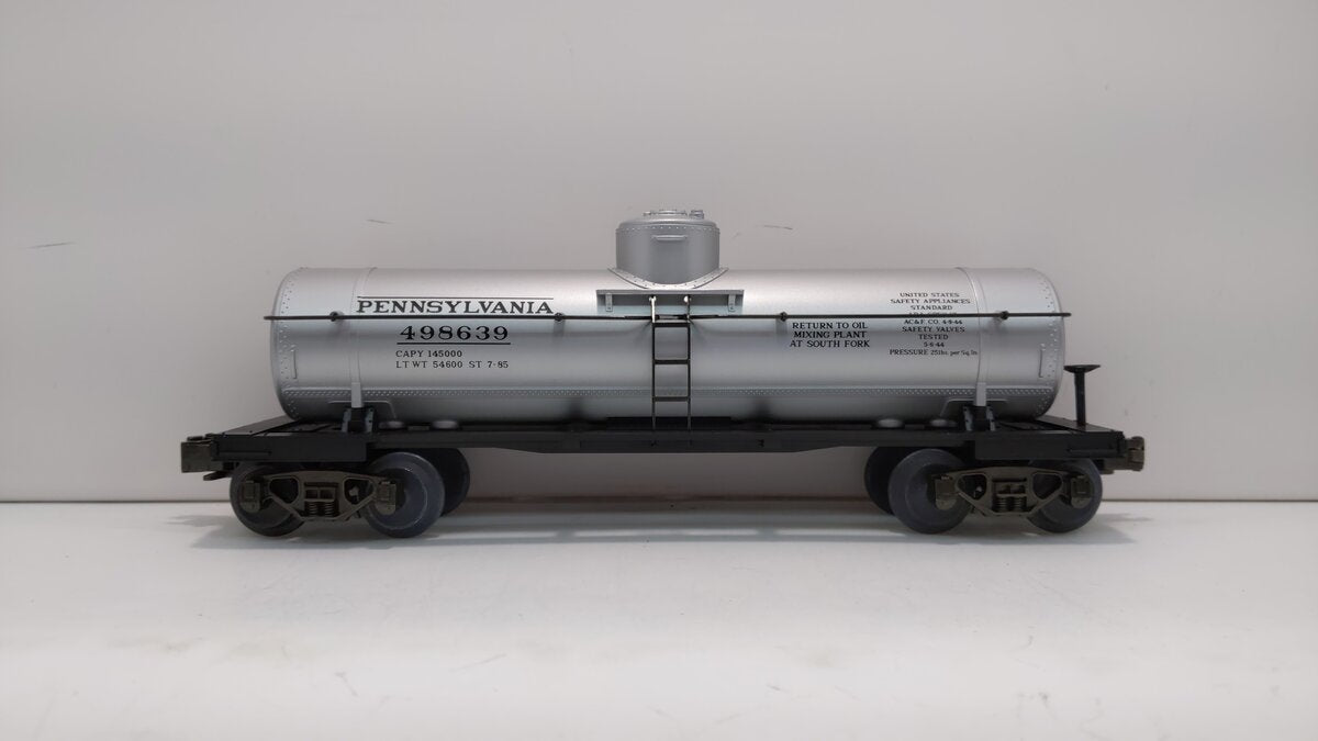 MTH 20-7300 O Gauge Pennsylvania Single Dome Tank Car #498639 LN/Box