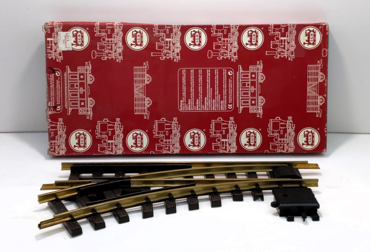 LGB 1210 G Gauge R1 Left Hand Manual Switch Turnout LN/Box