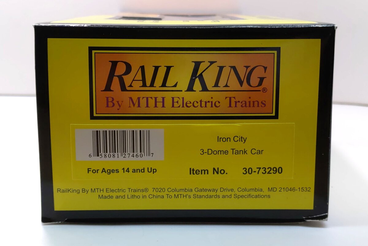 MTH 30-73290 O Gauge Iron City 3-Dome Tank Car #2009 EX/Box