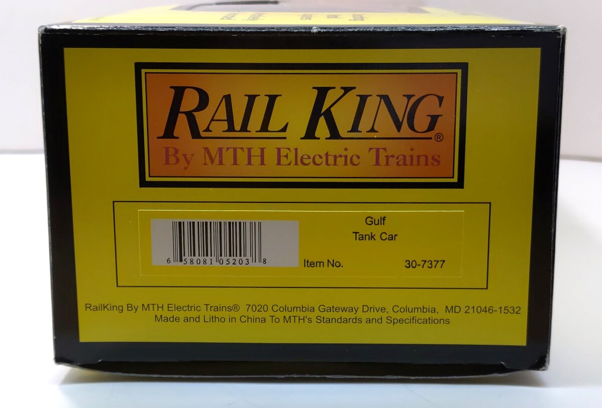 MTH 30-7377 O Gauge Gulf Oil Single Dome Tank Car #10240 LN/Box