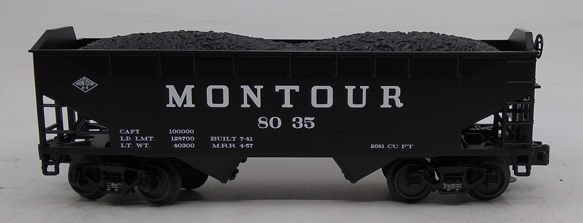 MTH 20-97488 O Montour 2-Bay Offset Hopper w/Coal Load #8035 LN/Box