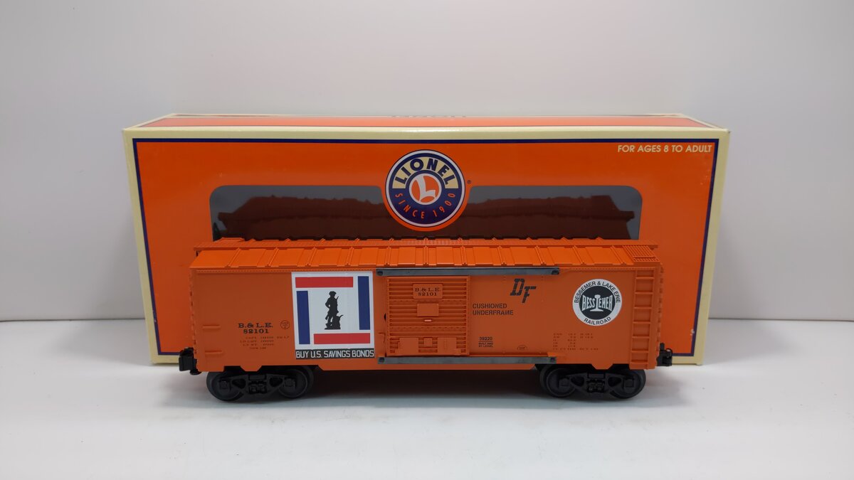 Lionel 6-39220 O B&LE 6565 Box Car #82101 NIB