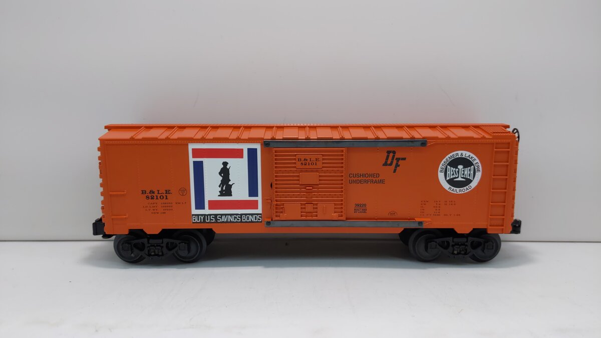 Lionel 6-39220 O B&LE 6565 Box Car #82101 LN/Box
