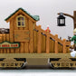 New Bright 380-4 G Holiday Express Animated Log Mill Wood Car LN/Box