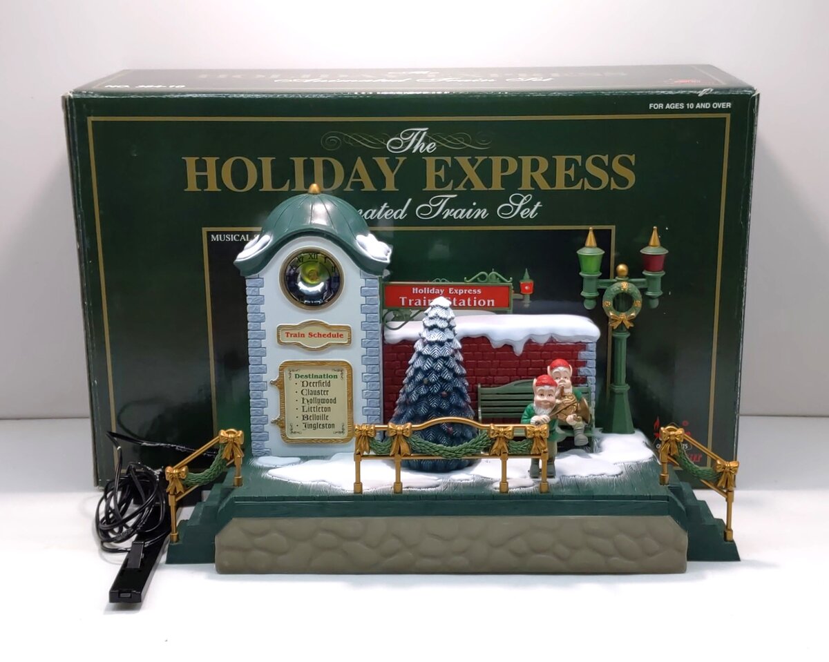 New Bright 384-10 G Musical Train Station LN/Box