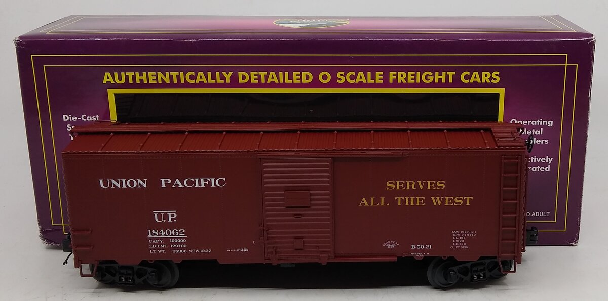 MTH 20-93208 O Gauge Union Pacific 40' AAR Boxcar #184062 LN/Box
