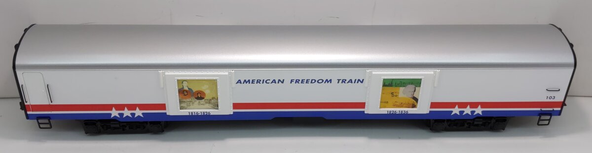 K-Line K4601-30103 O Gauge Freedom Train 18" Aluminum Display Car #103 EX/Box