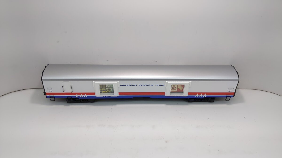 K-Line K4601-30108 O American Freedom Train 18" Aluminum Display Car #108 LN/Box