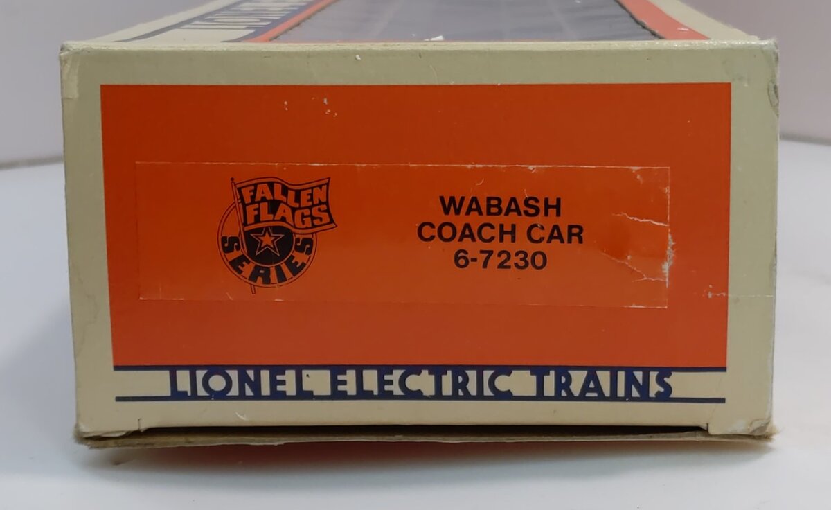 Lionel 6-7230 O Wabash "City of Peru" Passenger Car #7230 (FF #1) NIB